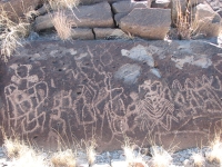 Petroglyphs at Alamo Mountain